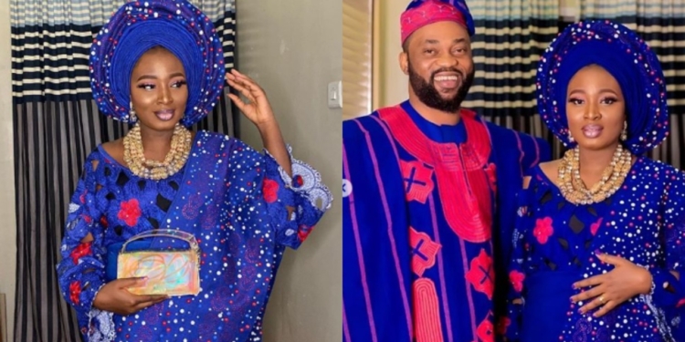 Nollywood lovers in shock after actress, Adebimpe Oyebade shares introduction pictures with Damola Olatunji