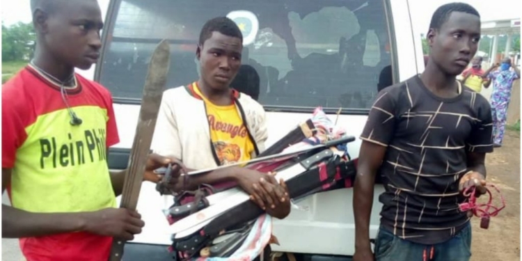Amotekun corps intercepts Northern youths in Osun, seize weapons, charms
