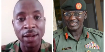 VIDEO: Nigerian soldier arrested for blasting the Chief of Army staff over incessant killings
