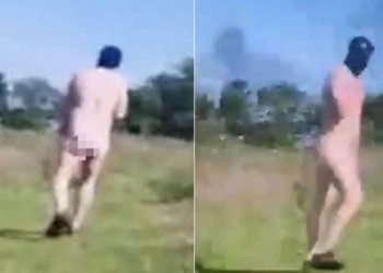 Hunt for naked man in gimp mask who exposed himself to two teenage girls