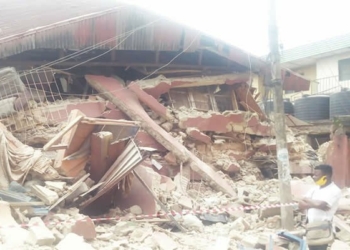Many escape death as three-storey building collapses in Umuahia