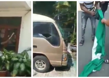 VIDEO: Angry Nigerians vandalize Embassy in Indonesia
