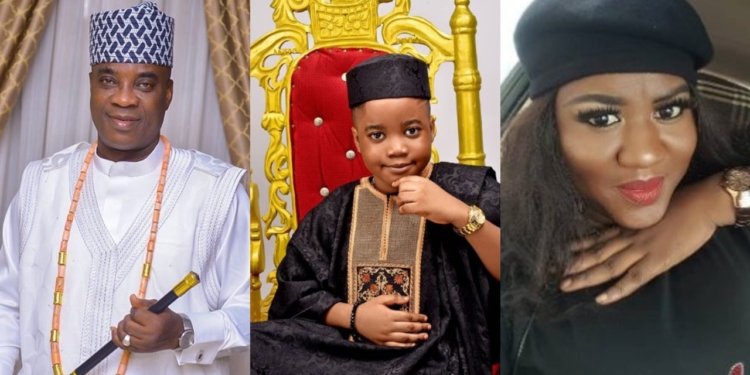 Fuji musician, Kwam1 and Nollywood actress, Bisola Badmus 's son, Malik Marshal celebrates 8th birthday