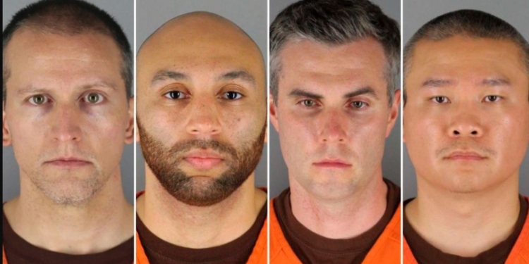 Four ex-Minneapolis police officers charged in George Floyd's killing appear in court (Photos)