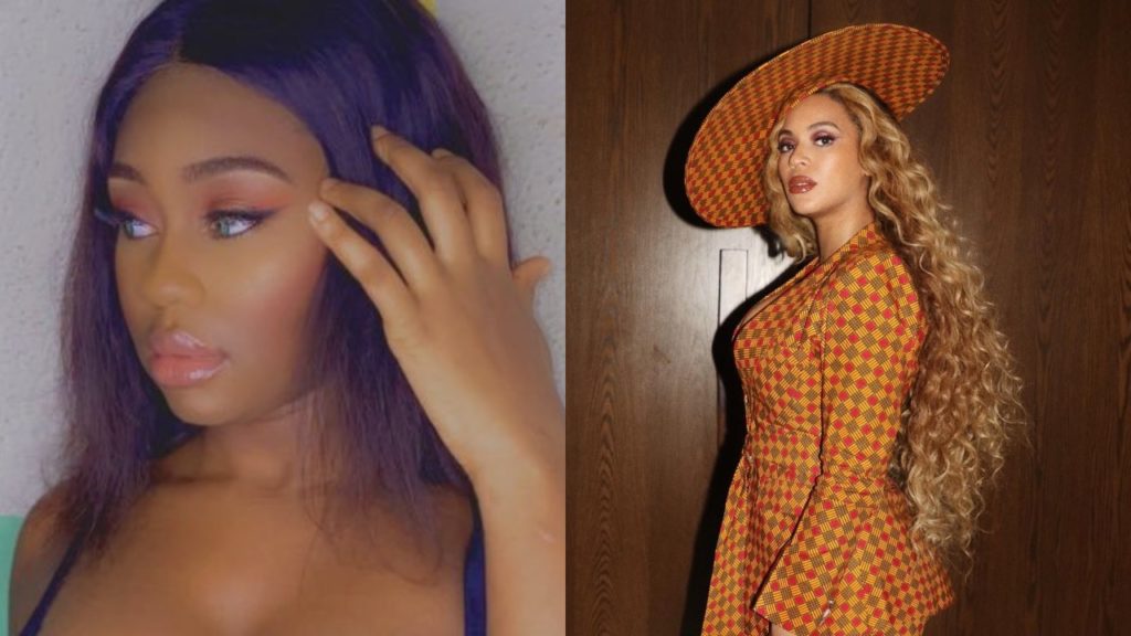 Popular Nigerian model accuses international singer, Beyonce of stealing from Africans