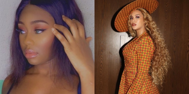 Popular Nigerian model accuses international singer, Beyonce of stealing from Africans