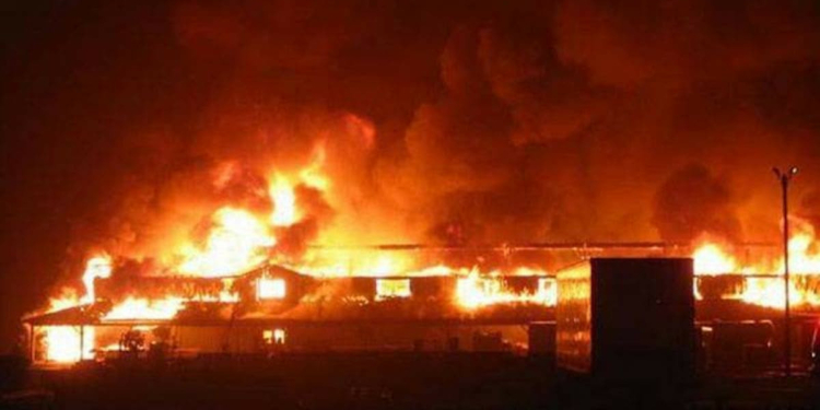 Fire guts Ajao market, destroy properties worth millions of Naira in Lagos