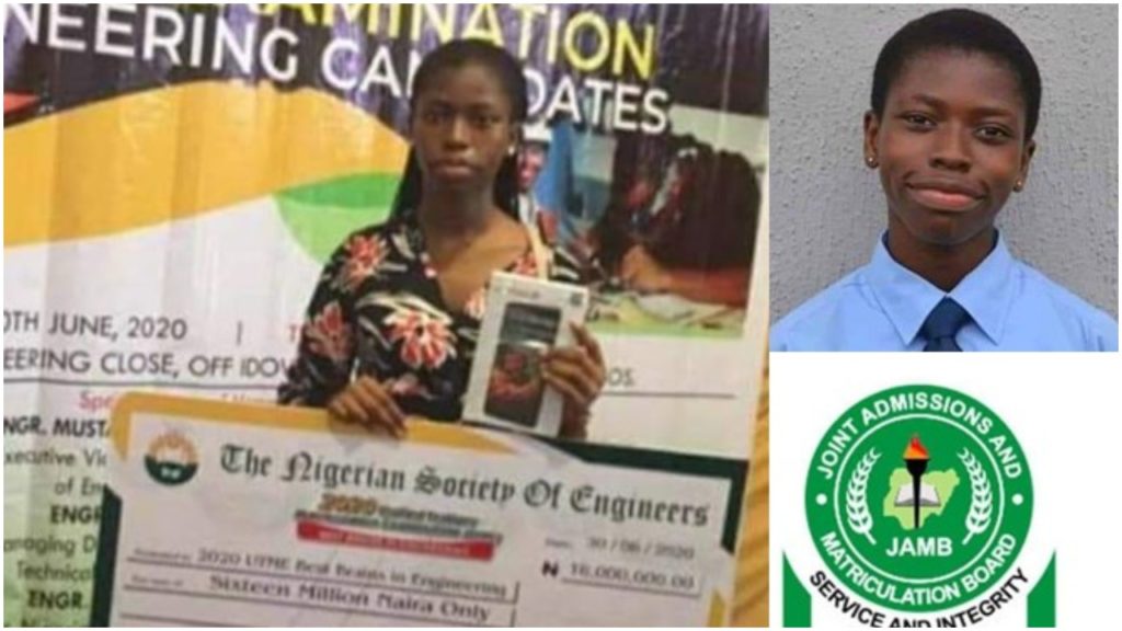 Nigerian Society of Engineers reward student with highest JAMB score a sum of N16million
