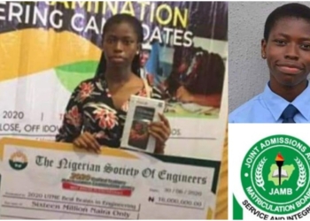 Nigerian Society of Engineers reward student with highest JAMB score a sum of N16million
