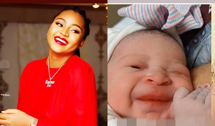 “This is not my baby” – Regina Daniels clears the air about the baby going viral as her son