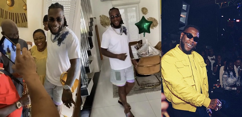 BurnaBoy's Mother Organised A Surprise Birthday For Him As He Clocked 29