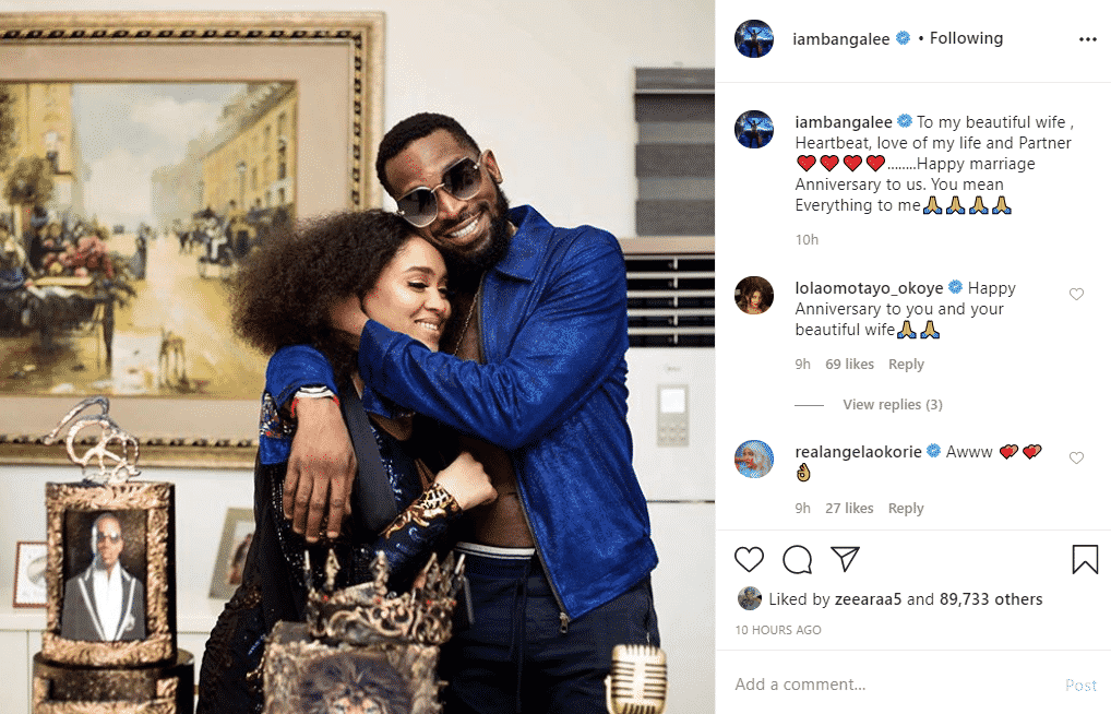 D'banj and wife, Didi Lineo celebrate 4th wedding anniversary