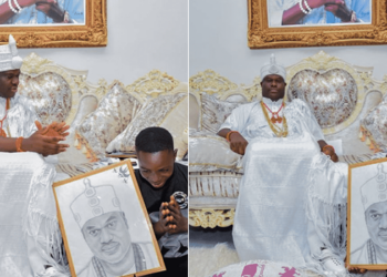 Ooni of Ife adopts and gives scholarship to boy who drew his portrait