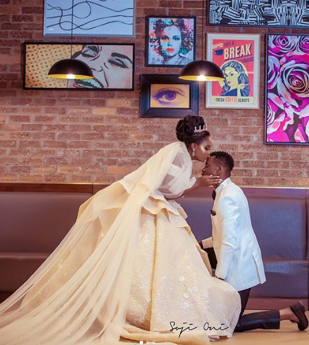 Nollywood celebrities, Lateef Adedimeji and Adebimpe Oyebade shocks many with their wedding photos