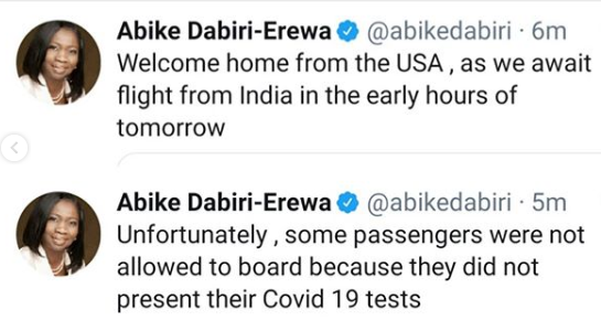 PHOTOS: 322 Nigerians evacuated from the US arrive Lagos