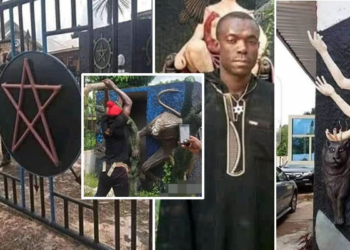 Church of Satan at Ohafia, Abia State destroyed and founder reportedly arrested