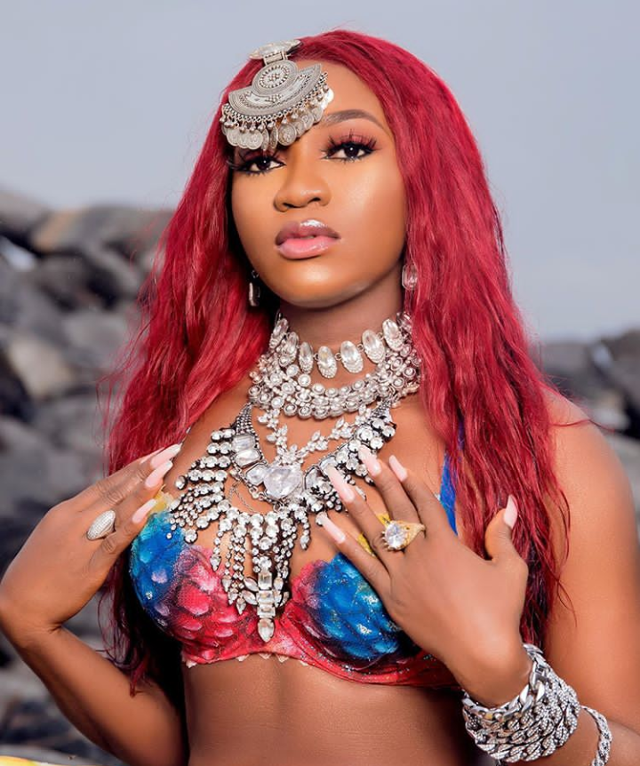 Photos: BBNaija’s Thelma transforms into a mermaid for her 28th birthday