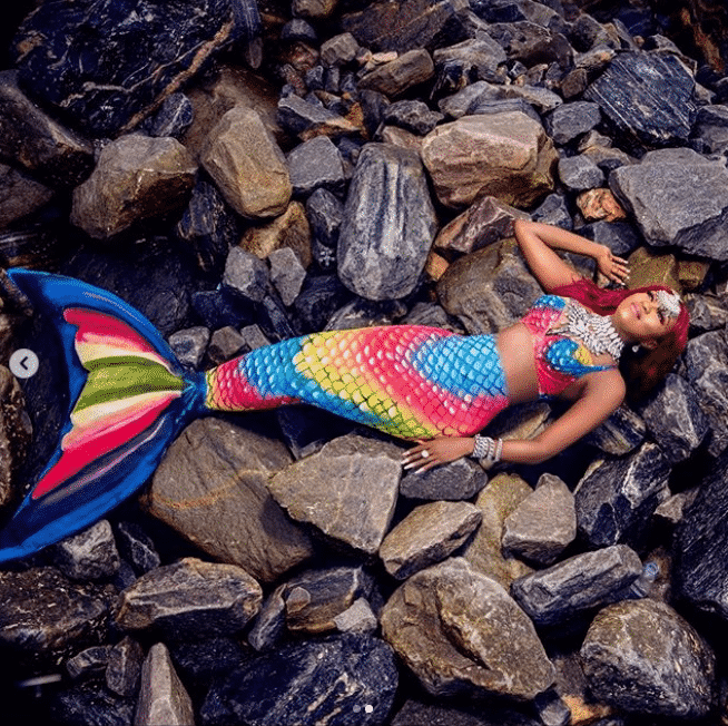 Photos: BBNaija’s Thelma transforms into a mermaid for her 28th birthday