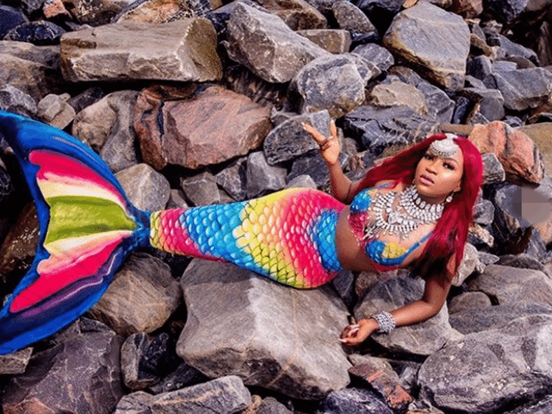 Photos: BBNaija’s Thelma transforms into a mermaid for her 28th birthday