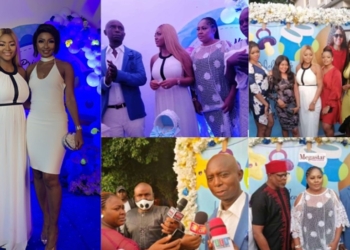Photos from the naming ceremony of Regina Daniels and Ned Nwoko's son