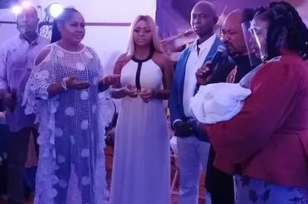Photos from the naming ceremony of Regina Daniels and Ned Nwoko's son
