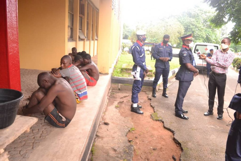 Photos: Suspected motorcycle thieves arrested in Ibadan