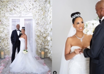 Basketball Wives’ star, CeCe Gutierrez marries LA Lakers great Byron Scott in live-streamed ceremony (photos)