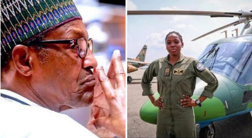 Buhari mourns death of Nigeria’s first female combat pilot Tolulope Arotile