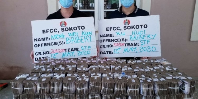 Two Chinese lands in trouble for offering N50m Bribe to EFCC Official