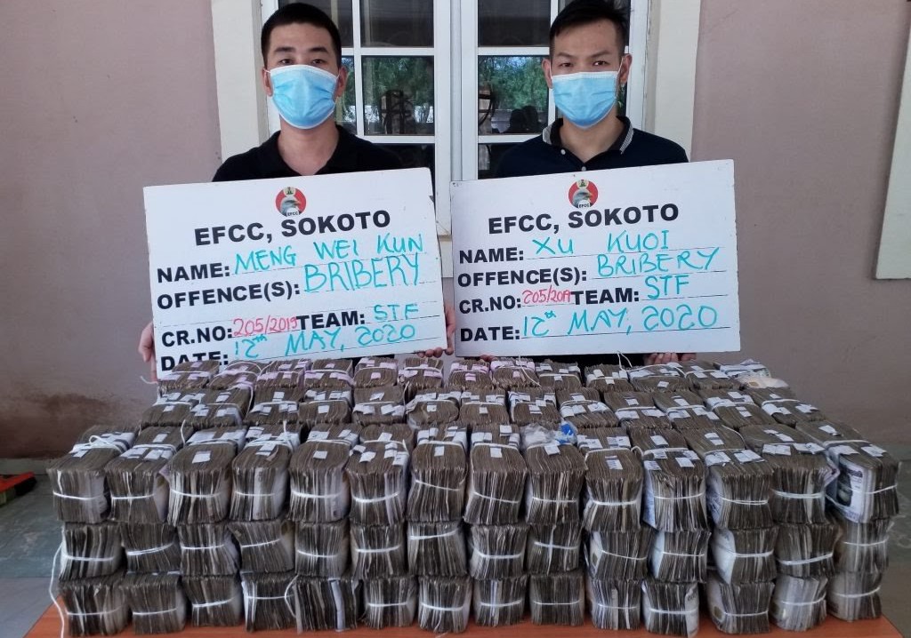 Two Chinese lands in trouble for offering N50m Bribe to EFCC Official