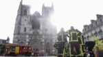 104 firemen put out fire at France’s historic Nantes Cathedral