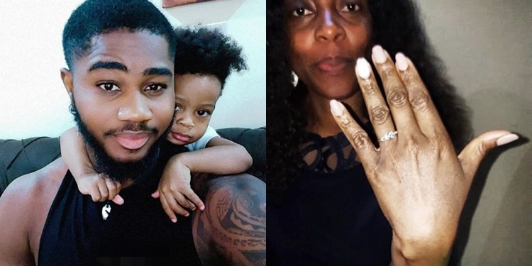 Photos of BBNaija Housemate, Praise With Wife And Kid Pop Up After He Said He Is Single
