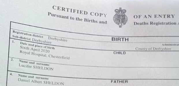 Couple win battle to name son Lucifer