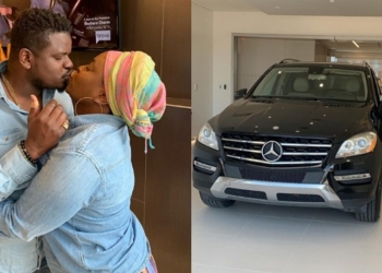 Man buys his wife Mercedes Benz as a push gift for making him a father