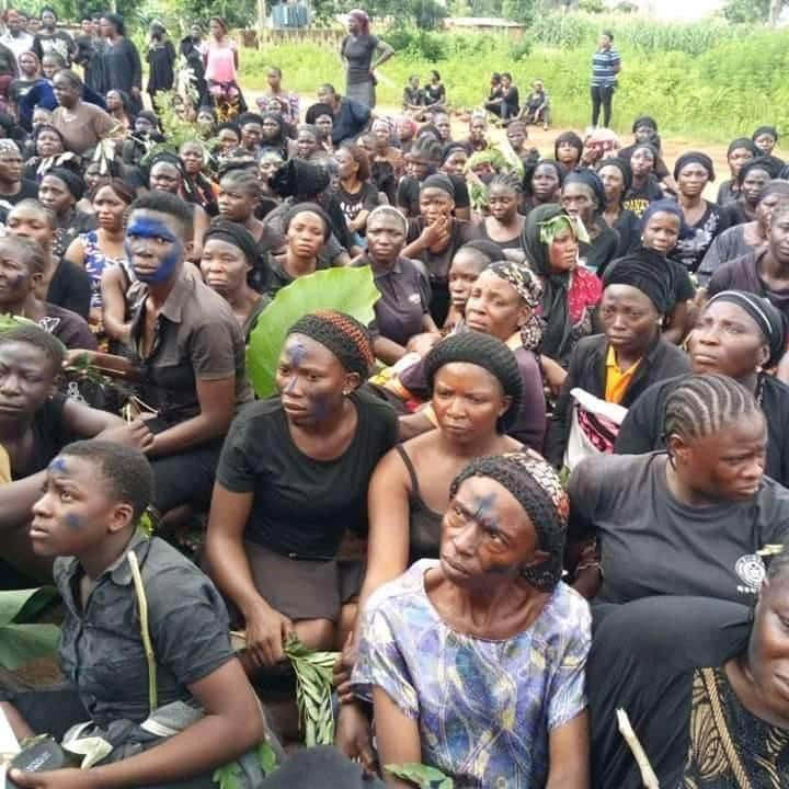 PHOTOS: Naked women storm streets to protest incessant killings in Southern Kaduna