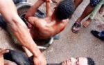 PHOTOS: Mob burn two persons to death over robbery allegation in Imo state