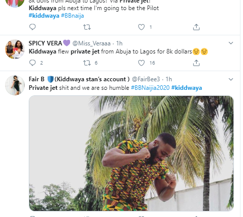 Reactions as BBNaija's Kiddwaya says he paid $8000 for a jet to get him to Lagos from Abuja for the show