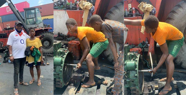 Girl offered scholarship after video of her fixing forklift goes viral
