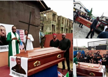 PHOTO: Nigerian Pastor Reburies George Floyd In Mbaise, Imo State