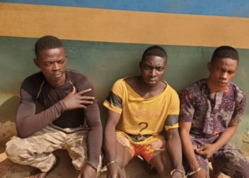 Three arrested for using a toy gun to gang-rape ladies while recording the act