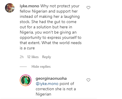 Georgina Onuoha reacts after being called out for not supporting Nigerian-trained doctor, Stella Immanuel
