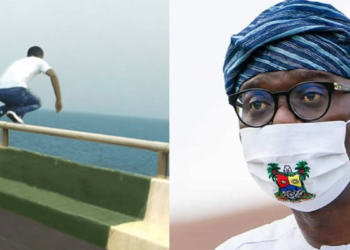 Lagos governor rescues man from suicide attempt on Third Mainland Bridge