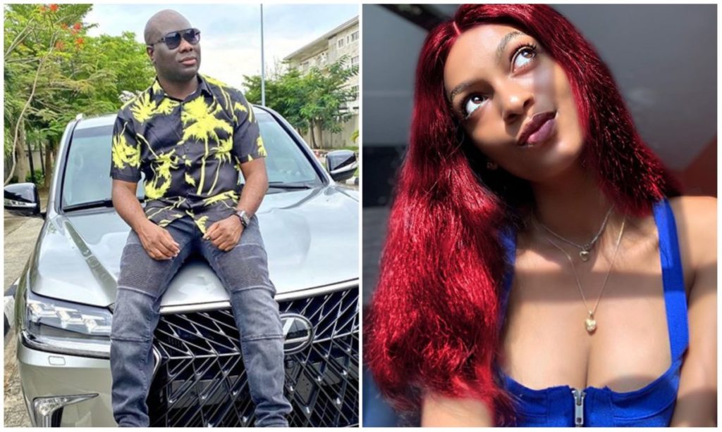 Photos: Mompha visits social media influencer Adeherself