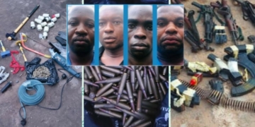 Police Arrest Ebonyi Bullion Van Robbery Suspects, Recovery Heavy Weapons, Charms, Cars, Others (PHOTOS)