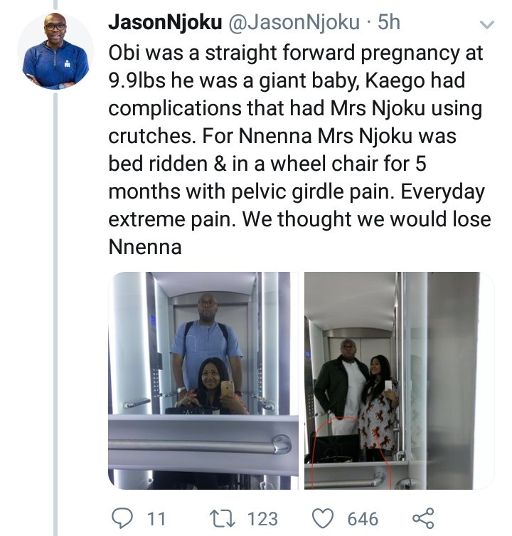 iROKOtv boss, Jason Njoku narrates the difficulties his wife endured to have their three kids