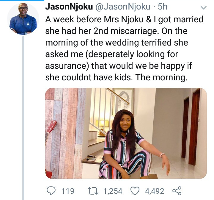 iROKOtv boss, Jason Njoku narrates the difficulties his wife endured to have their three kids