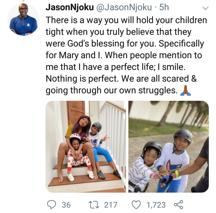 iROKOtv boss, Jason Njoku narrates the difficulties his wife endured to have their three kids