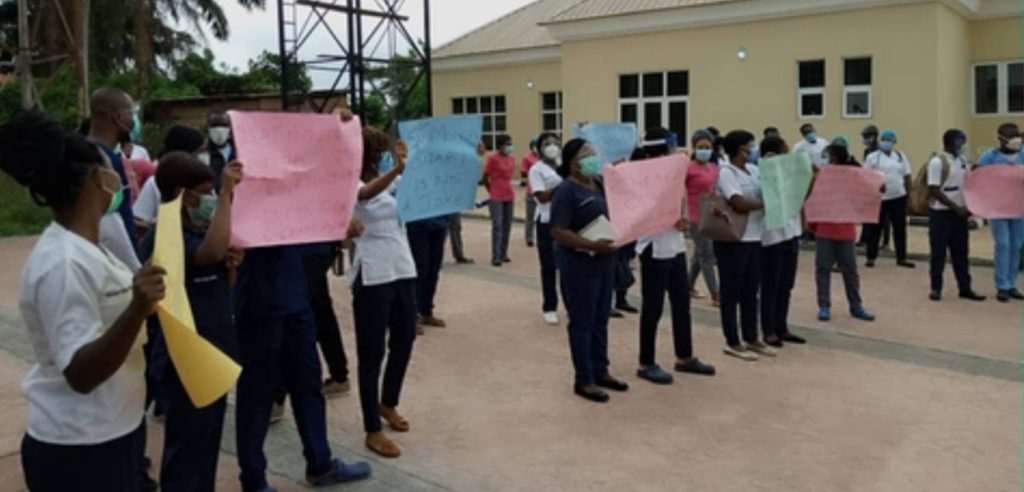 Ondo nurses protest non-payment of salaries