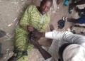 Photo: Man ''tied up and sent back home'' after leaving his family in search of greener pastures for 6 years