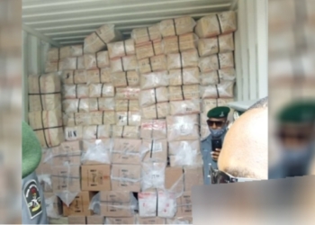 Police intercept 40-foot container filled with Tramadol and Codeine in Lagos